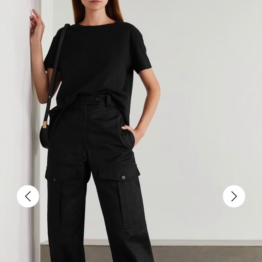 Nili Lotan Brady Distressed Cotton-Jersey Tee